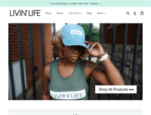 Tablet Screenshot of livinlifeco.com